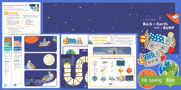 Back to Earth with a Bump Story Sack Resource Pack