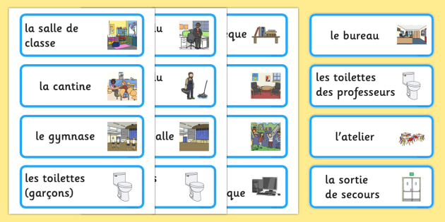 places-around-the-school-labels-french-teacher-made