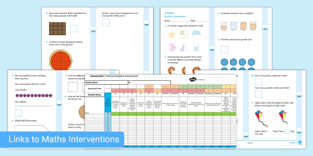 Year 2 Fractions Baseline Assessment