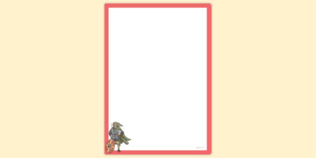 FREE! - Simple Blank Viking Page Border | Page Borders | Twinkl