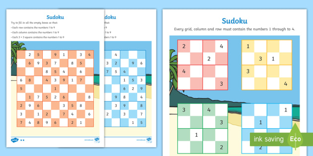 beach sudoku free game