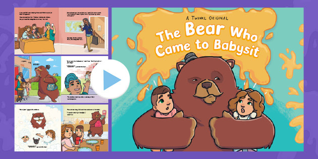 The Bear Who Came to Babysit Story PowerPoint - Funny Story