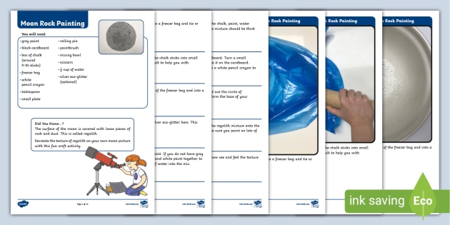 Moon Rock Painting Activity