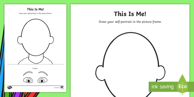 Face Template | All About Me Activity | Primary Resource