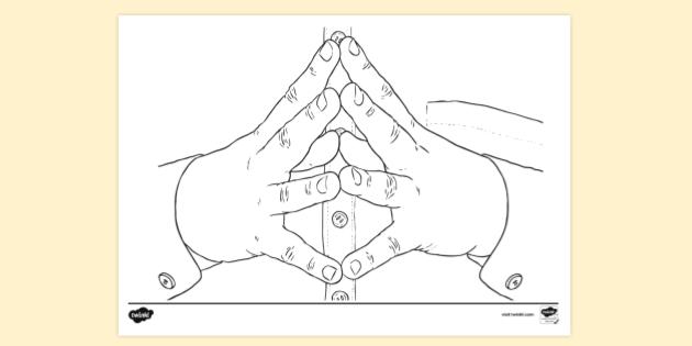 FREE! - Finger Press Ups Colouring | Colouring Sheets