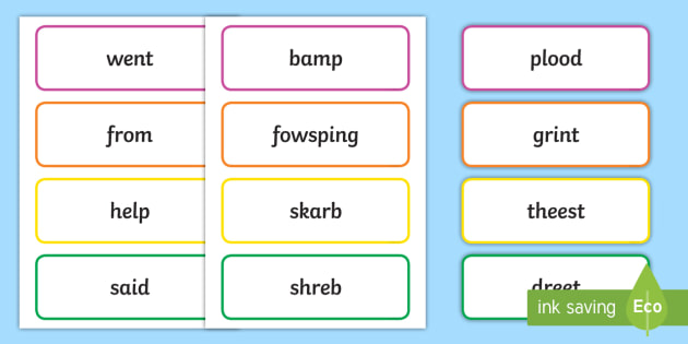 Phase 4 Real and Nonsense Words Word Cards - Phase 3 'ai' Flashcards ...