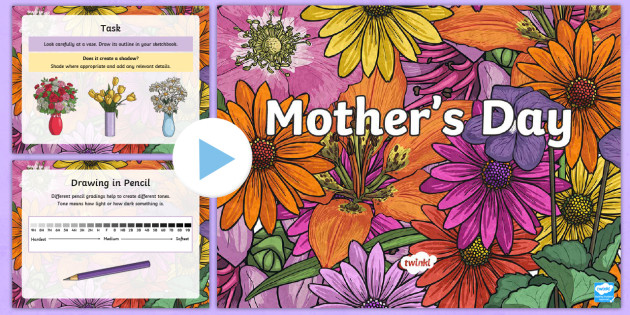 KS2 Mother s Day Art PowerPoint - KS1 KS2 Mother s Day UK