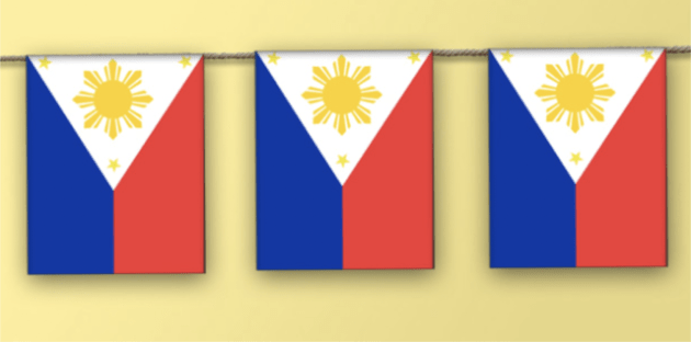 Polyester Philippines Flag Bunting 3m 6m 9m Metre Length 10 20 30 Flags 
