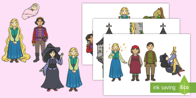 Rapunzel Story Cut Outs