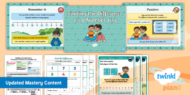 Year 1 Finding the Difference PlanIt Maths Lesson 3