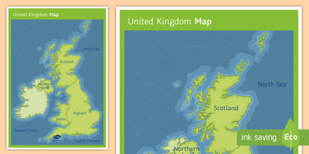 United Kingdom Map (teacher made)