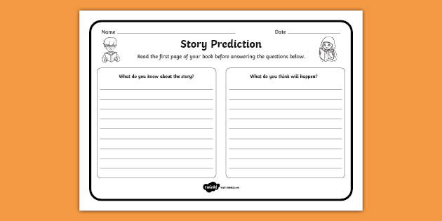 Story Prediction Reading Comprehension Worksheet