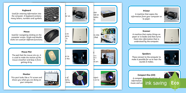 Parts of a Computer Labels (teacher made)