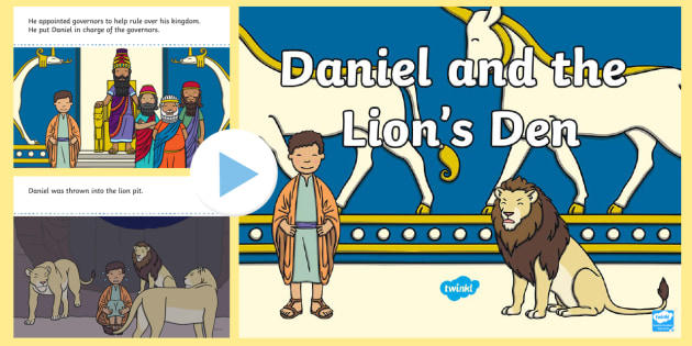 coloring picture of daniel in the lion's den