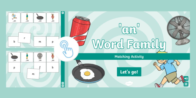 'An' Word Family Game | Twinkl (teacher made)