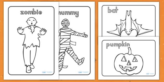Halloween Colouring Pictures - halloween, halloween colouring, halloween