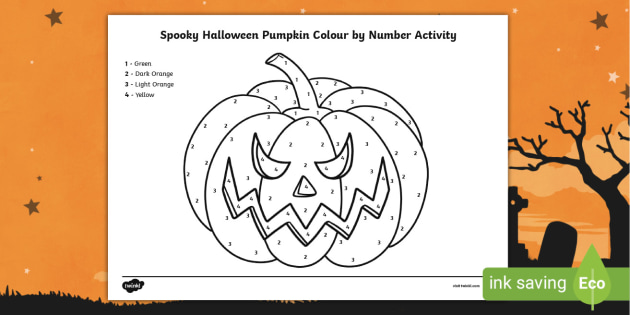 Pumpkin Color by Number