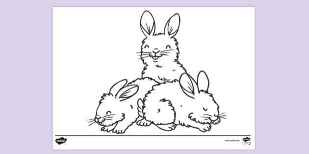 FREE! - Baby Animals Colouring In Page - Parents - Colouring