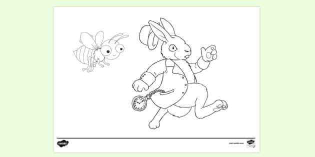 free colouring page cartoon characters colouring sheet
