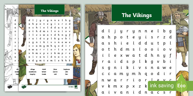 viking word search teacher made
