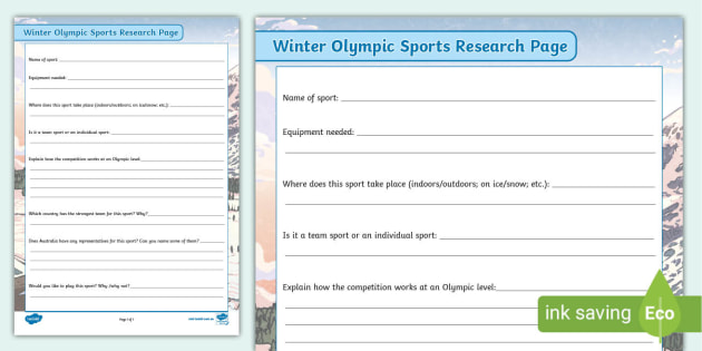 Name an olympic sport