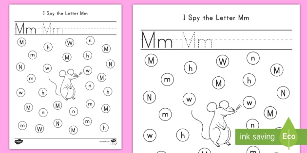 I Spy The Letter Mm Activity Alphabet ELA Teacher Made 