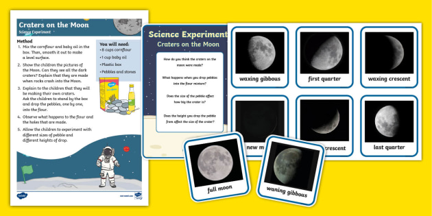 moon craters science experiment