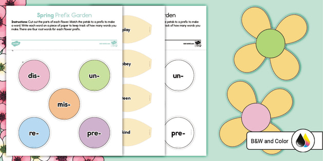 Spring Garden - Synonym and Antonym Grammar Pack