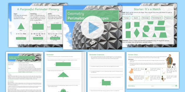 free area perimeter and volume lesson 2 perimeter of 2d shapes