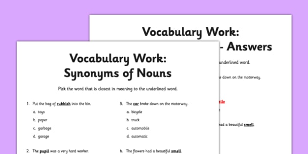 assignment noun synonym