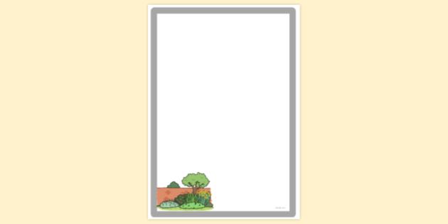 FREE! - Autumn Garden Page Border (teacher made)