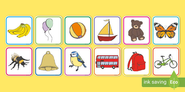 Initial Sounds Alliteration Picture Cards: Letter B