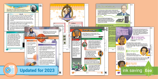 LKS2 Great Inventors Scientists Bumper Comprehension Pack