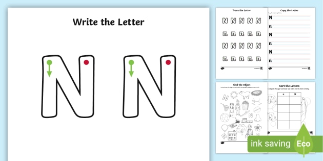 Letter N Worksheet And Activity Pack - Twinkl