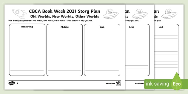 CBCA Book Week 2021 Template Story Plan Template Twinkl
