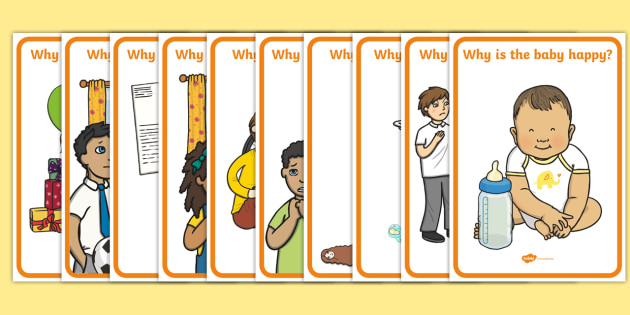 Why Question Emotion Cards (teacher made)
