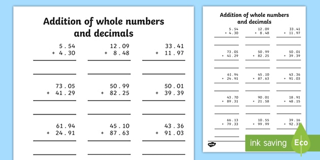 adding-whole-numbers-and-decimals-worksheet-to-two-places