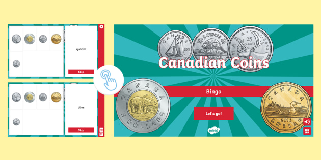 Canadian Coins Interactive Bingo