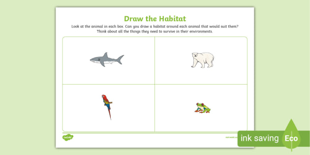 Design a Habitat Activity Sheet (teacher made) - Twinkl