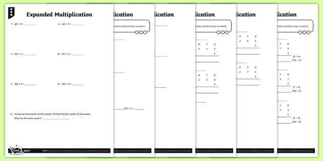  Expanded Multiplication Worksheet Primary Resources