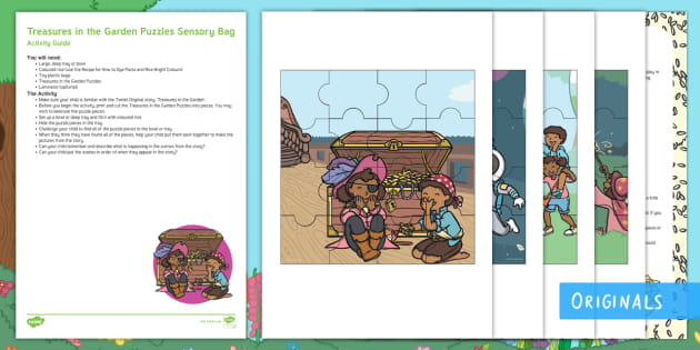 Treasures in the Garden Sensory Puzzles Busy Bag Resource Pack for Parents