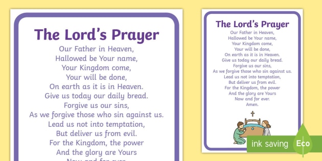 The Lord s Prayer Display Posters teacher Made 