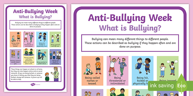 anti bullying posters for schools