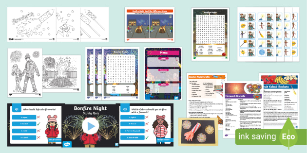 Fireworks-Themed Whole-School Wrap-Around Care Activity Pack