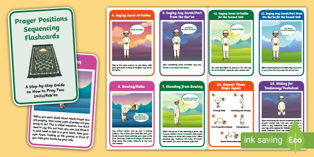 Prayer Positions Sequencing Flashcards Teacher Made