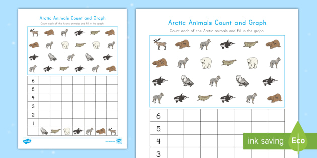 Arctic Animals Count and Graph Activity (teacher made)