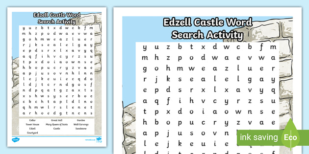 FREE! - Edzell Castle Word Search Activity | Twinkl