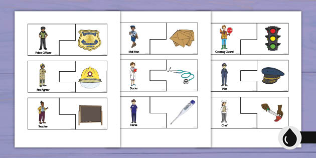 Community Helpers Matching Cards Game (teacher made) community-helpers-matching-cards-game-teacher-made