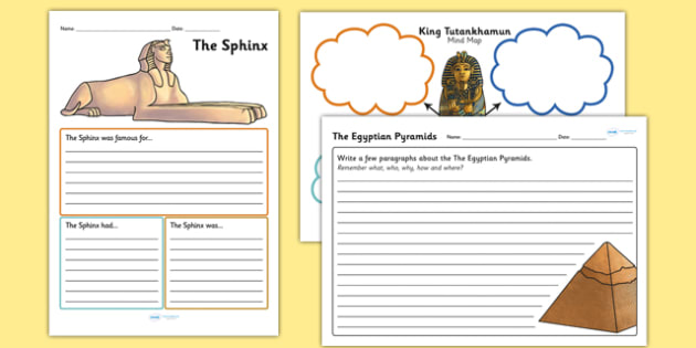 Ancient Egypt Mind Map And Activity Worksheets