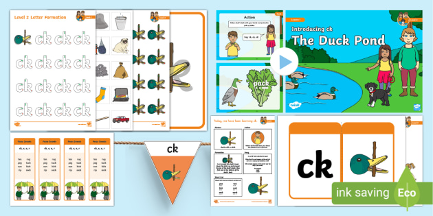 Phonics Level 2, Week 4: Lesson 'ck' Twinkl